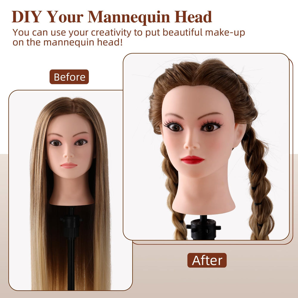 Anstar mannequin head braiding accessories to expand styling possibilities