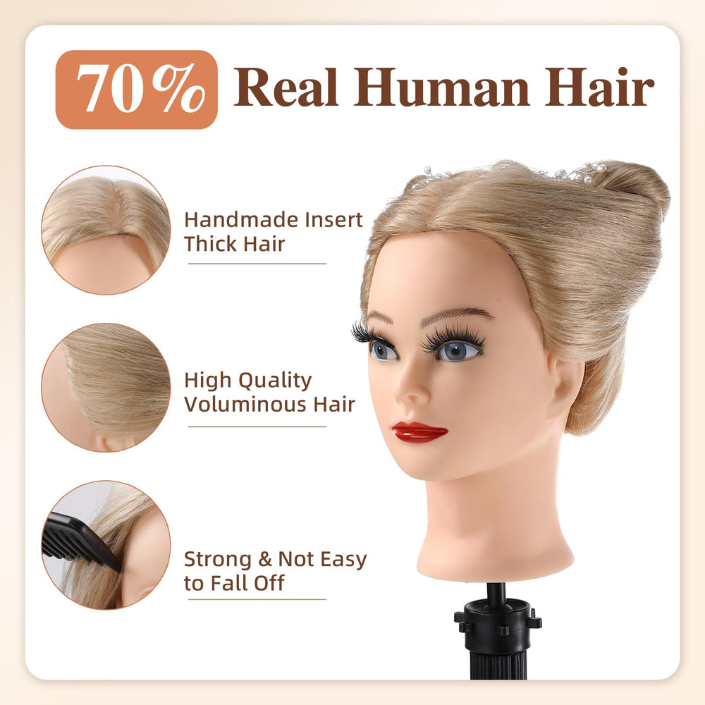 Anstar mannequin head braiding accessories enable creative braid practice and demonstrations.