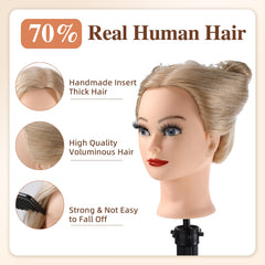 Anstar mannequin head braiding accessories enable creative braid practice and demonstrations.