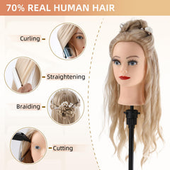Anstar mannequin head cutting demos for precise trim techniques and feedback.
