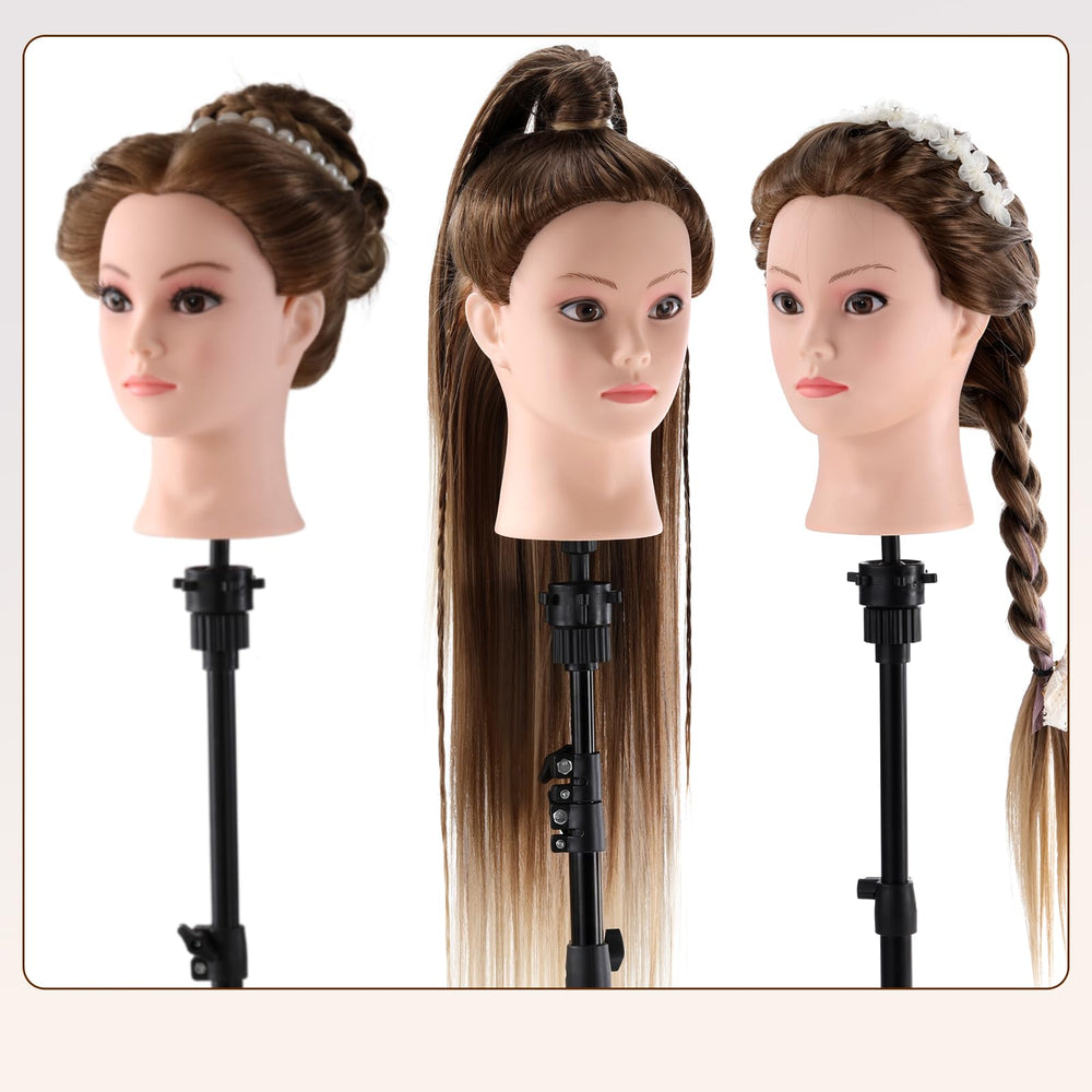 Anstar hair mannequin head demonstrates stability and maneuverability during demonstrations