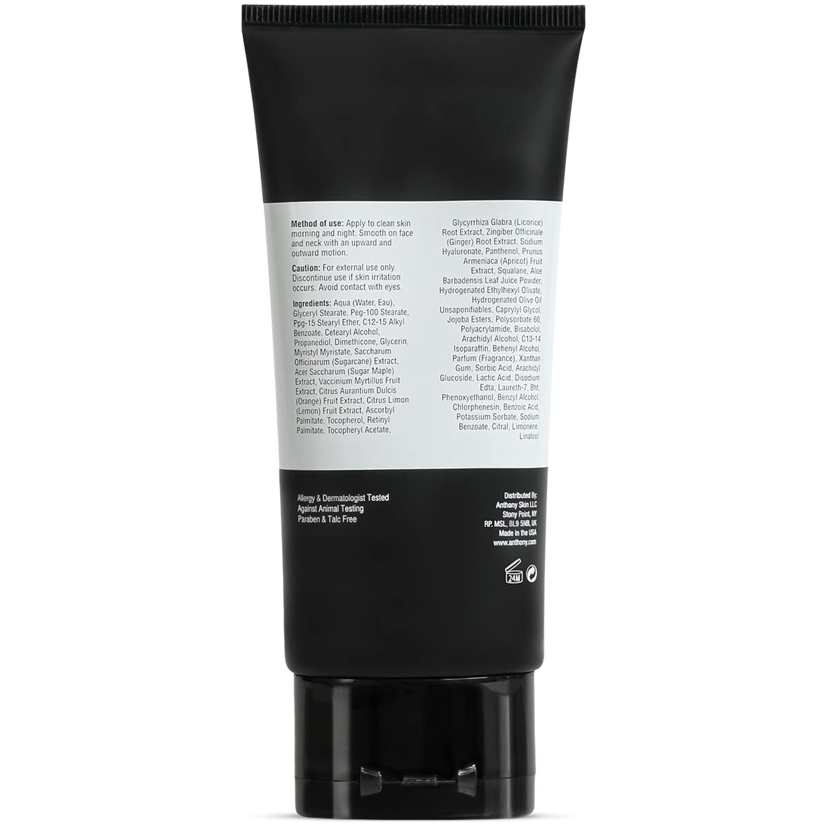 Anthony All-Purpose Facial Moisturizer travel-friendly 3 oz size ideal for on-the-go care.