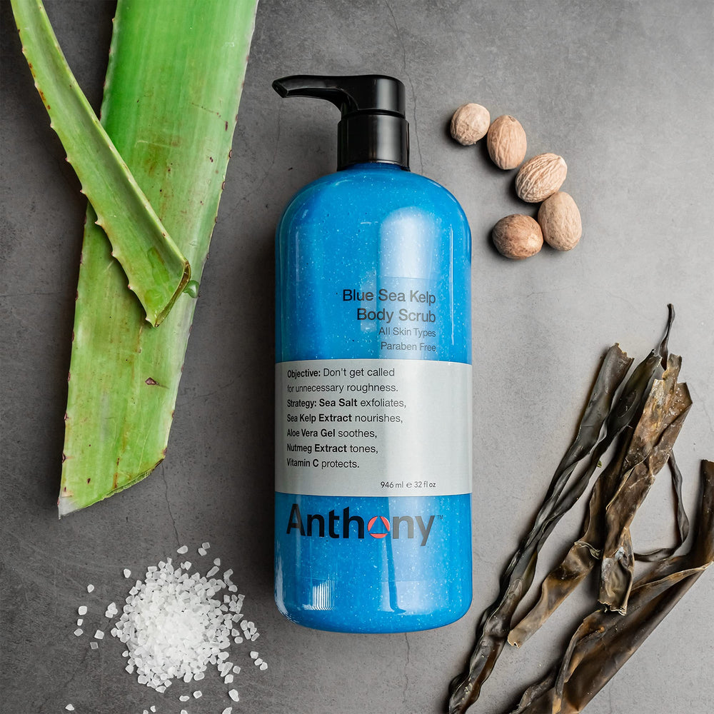 Anthony Exfoliating Body Scrub nutmeg tones skin for improved texture