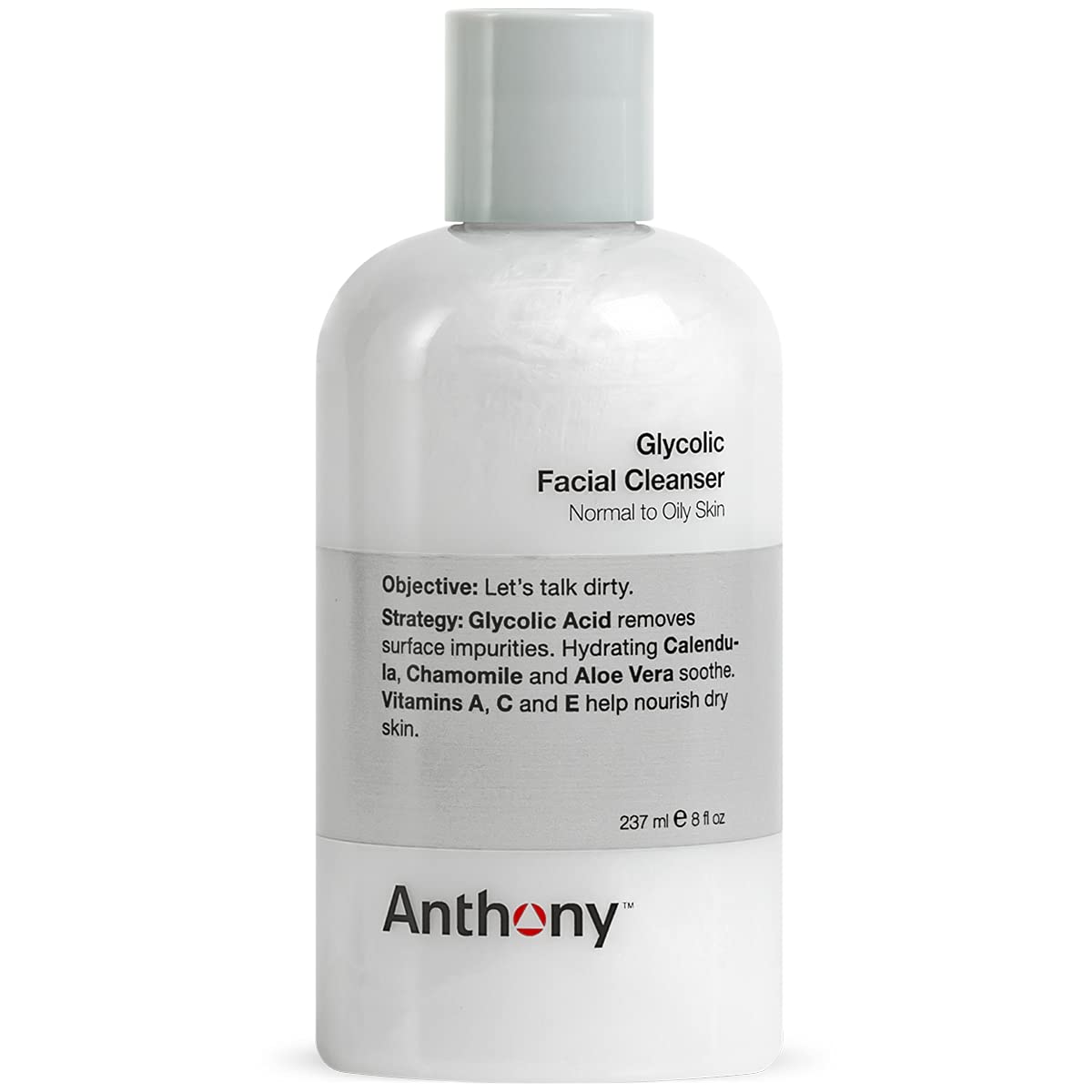 Anthony Glycolic Facial Cleanser bottle for daily cleansing and pore refresh.