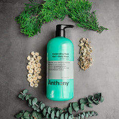 Anthony moisturizing formula with glycerin and vitamin B5 for lasting skin hydration.