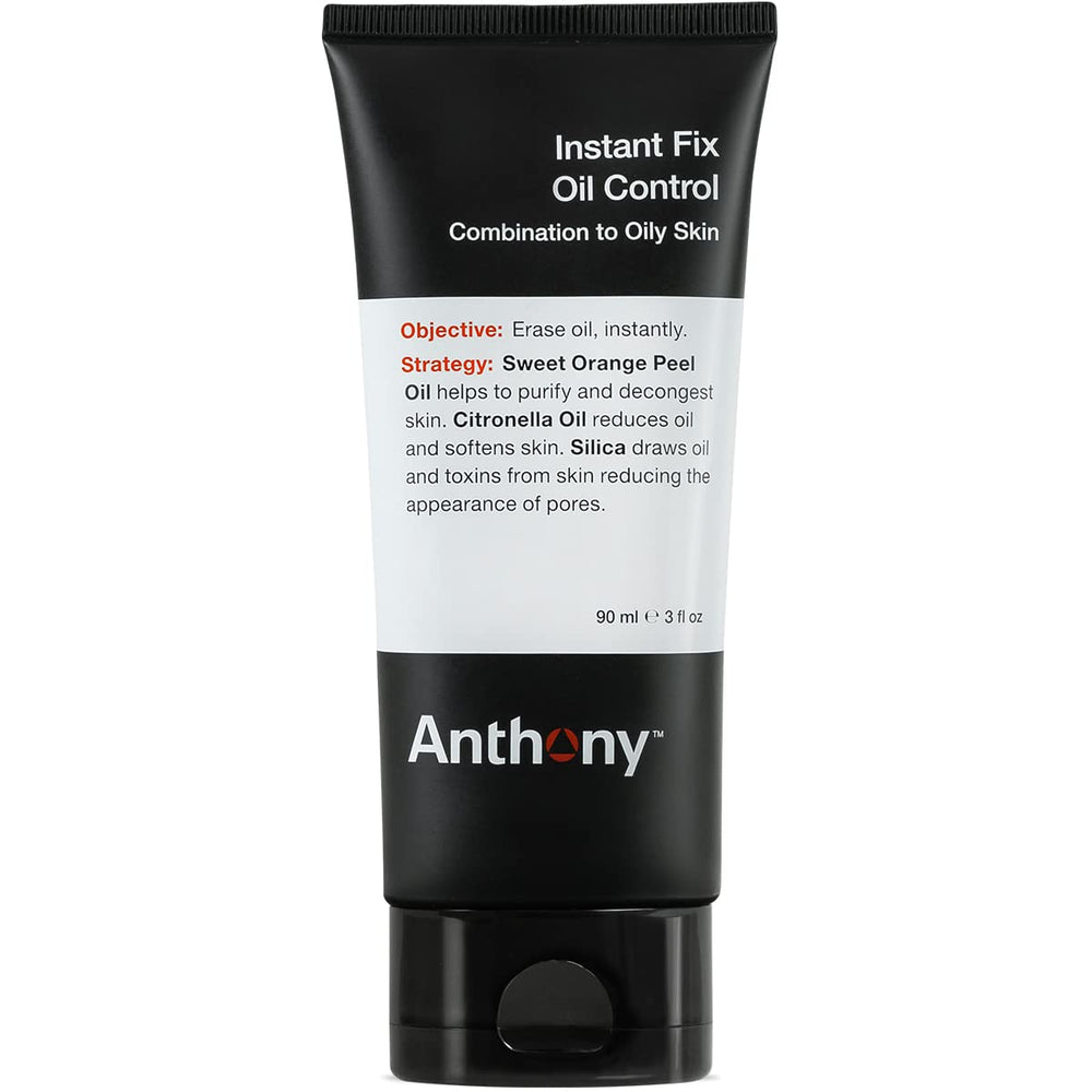 Anthony Instant Fix Oil Control bottle showing matte finish and shine reduction