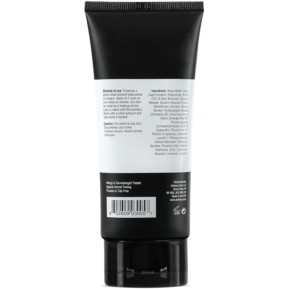 Anthony Instant Fix Oil Control on skin demonstrates a matte, shine-free finish