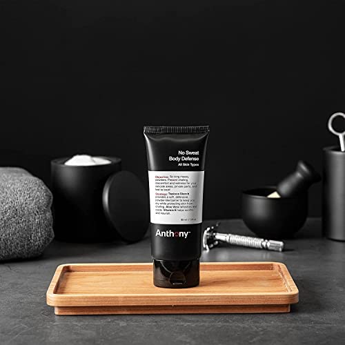 Anthony No Sweat cream-to-powder application image demonstrating smooth glide.
