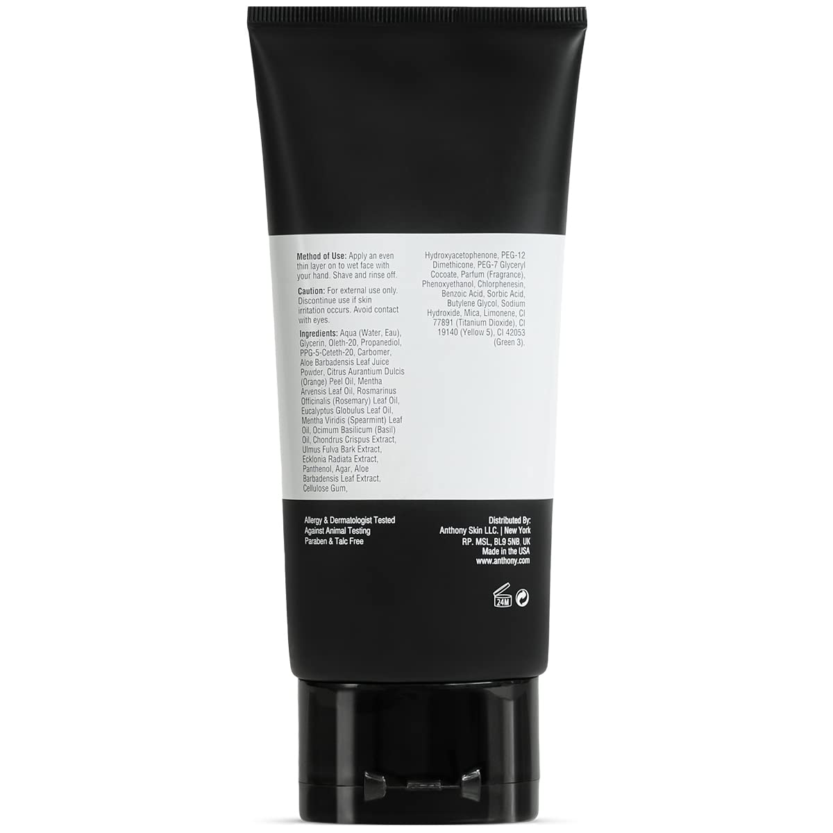 Anthony Shave Gel suitable for unisex grooming and delicate areas