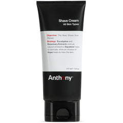 Anthony shaving cream sensitive skin foam-lather for a smooth glide.