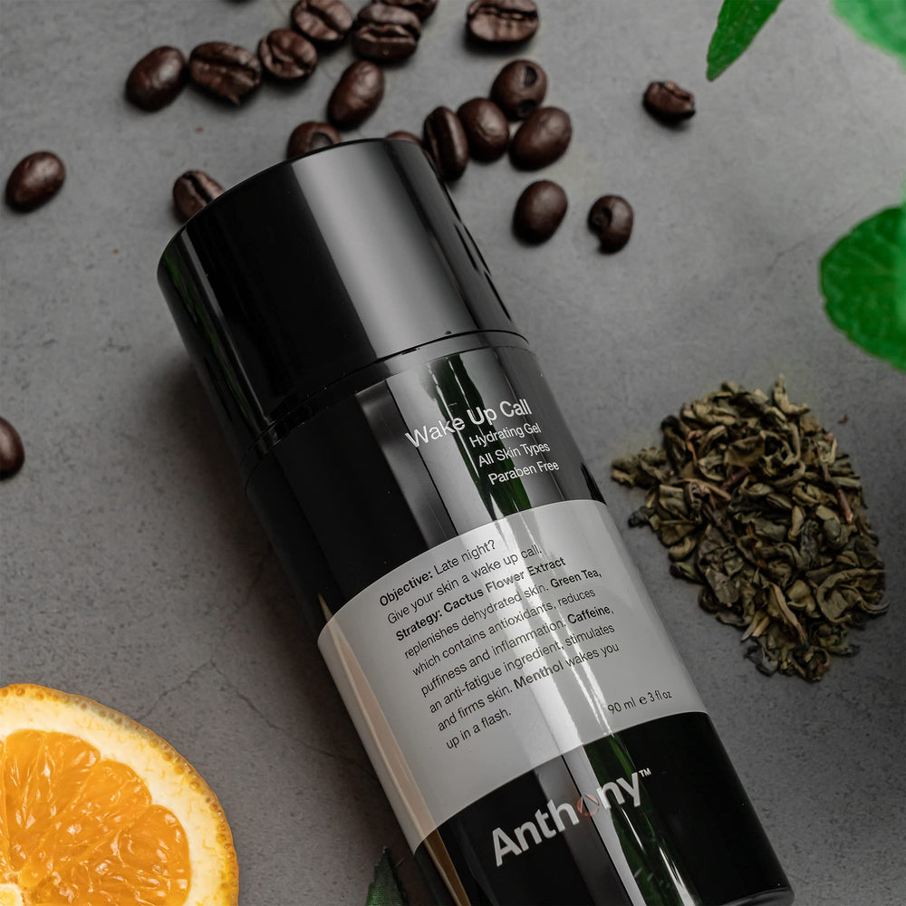 Anthony Wake Up Call menthol fragrance closeup for a refreshing wake.