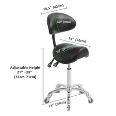 Antlu saddle stool backrest close to spine improving posture