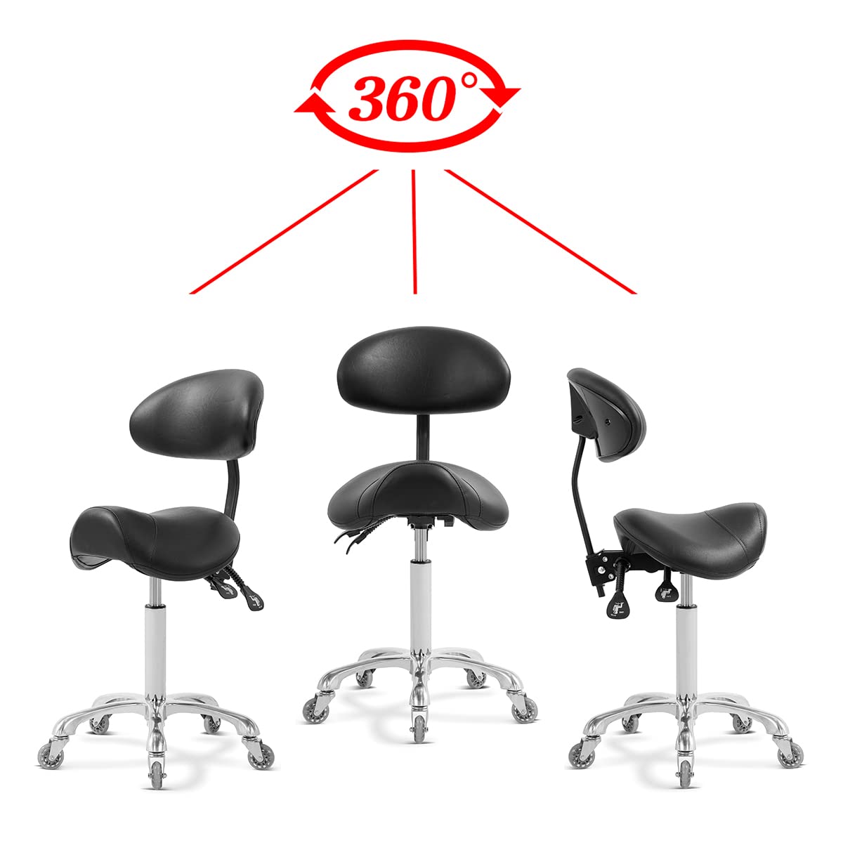 Antlu saddle stool easy 5-minute tool-free assembly