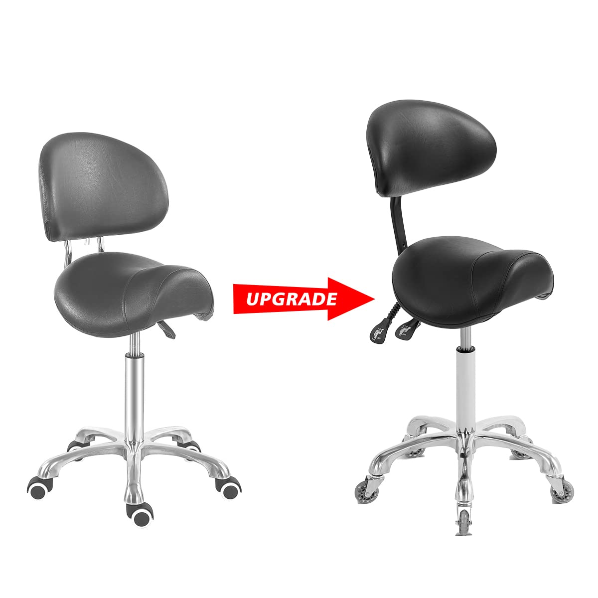 Antlu saddle stool height adjust range 21.5–28.5 in for versatile setups