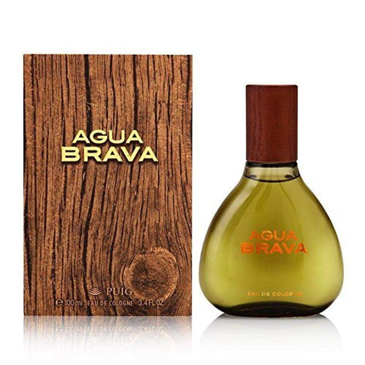 Antonio Puig Agua Brava bottle-front view, timeless evening fragrance for confident nights.