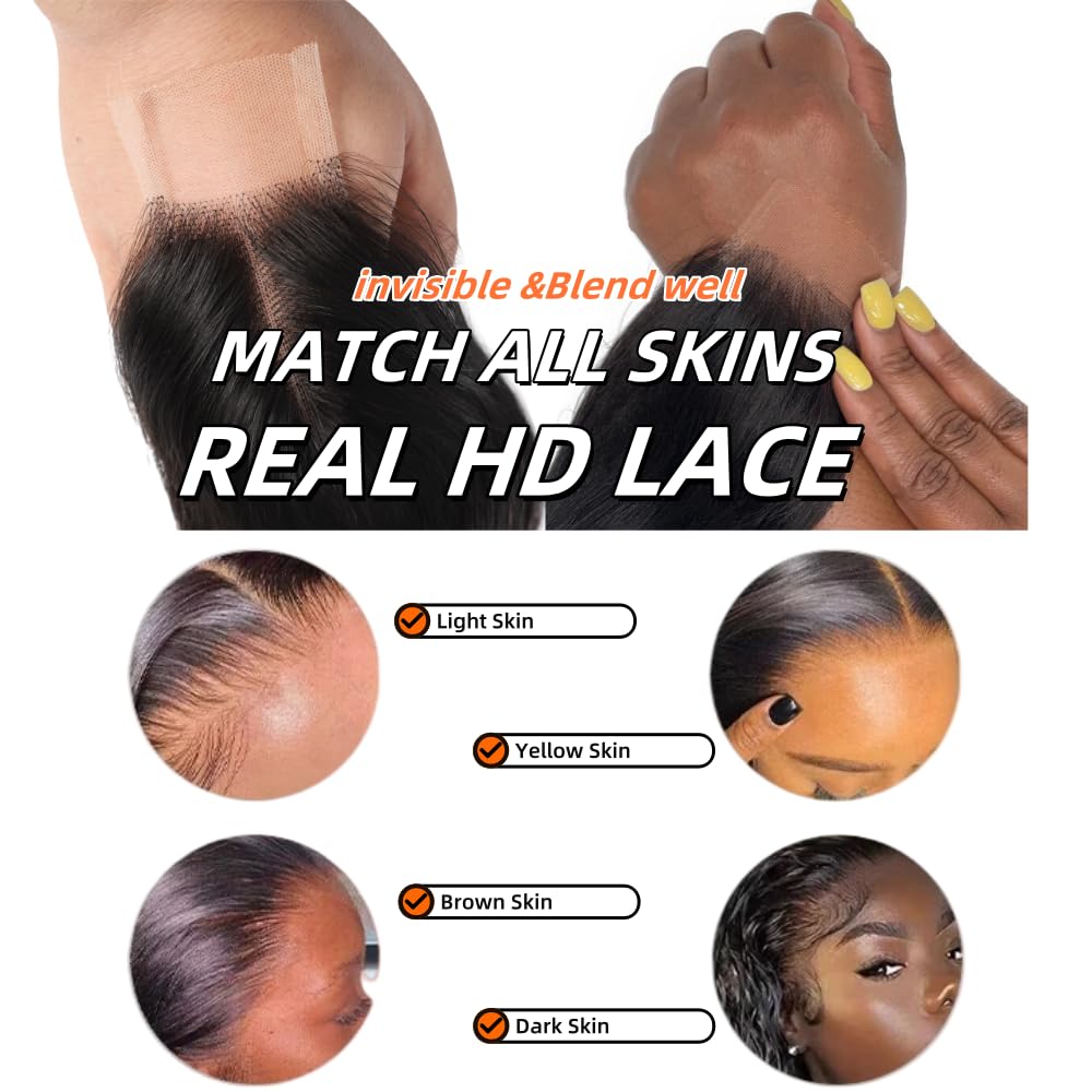 Anvnkl 2x6 HD lace closure baby hair detail creates natural edges