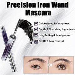 Anweina iron wand mascara 0.5mm thread design defines each lash with accuracy