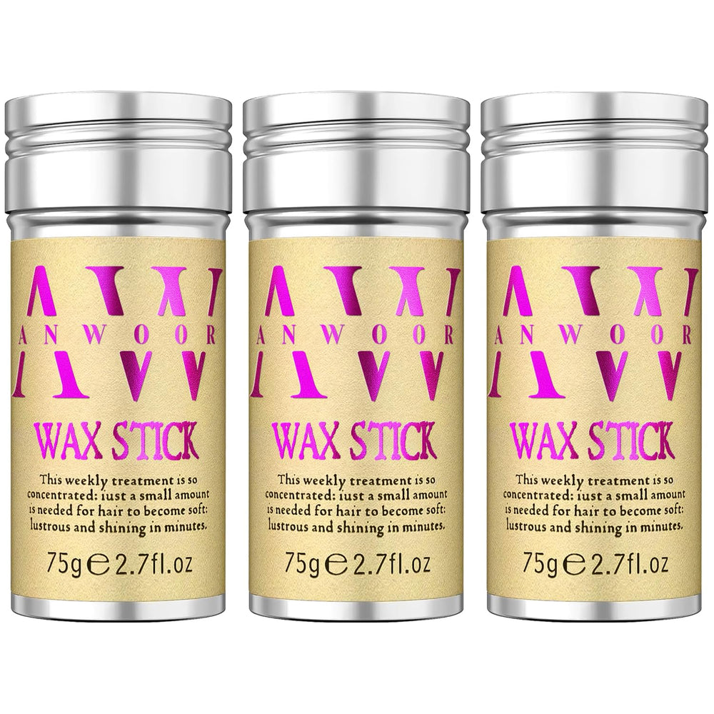 AnWoor wax stick hair application for targeted styling and neat results.