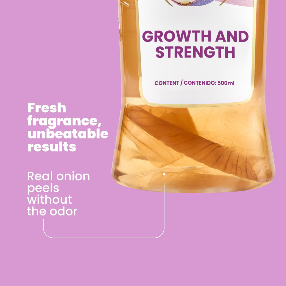 Anyeluz Onion Conditioner hair-brilliance close-up showing smooth strands