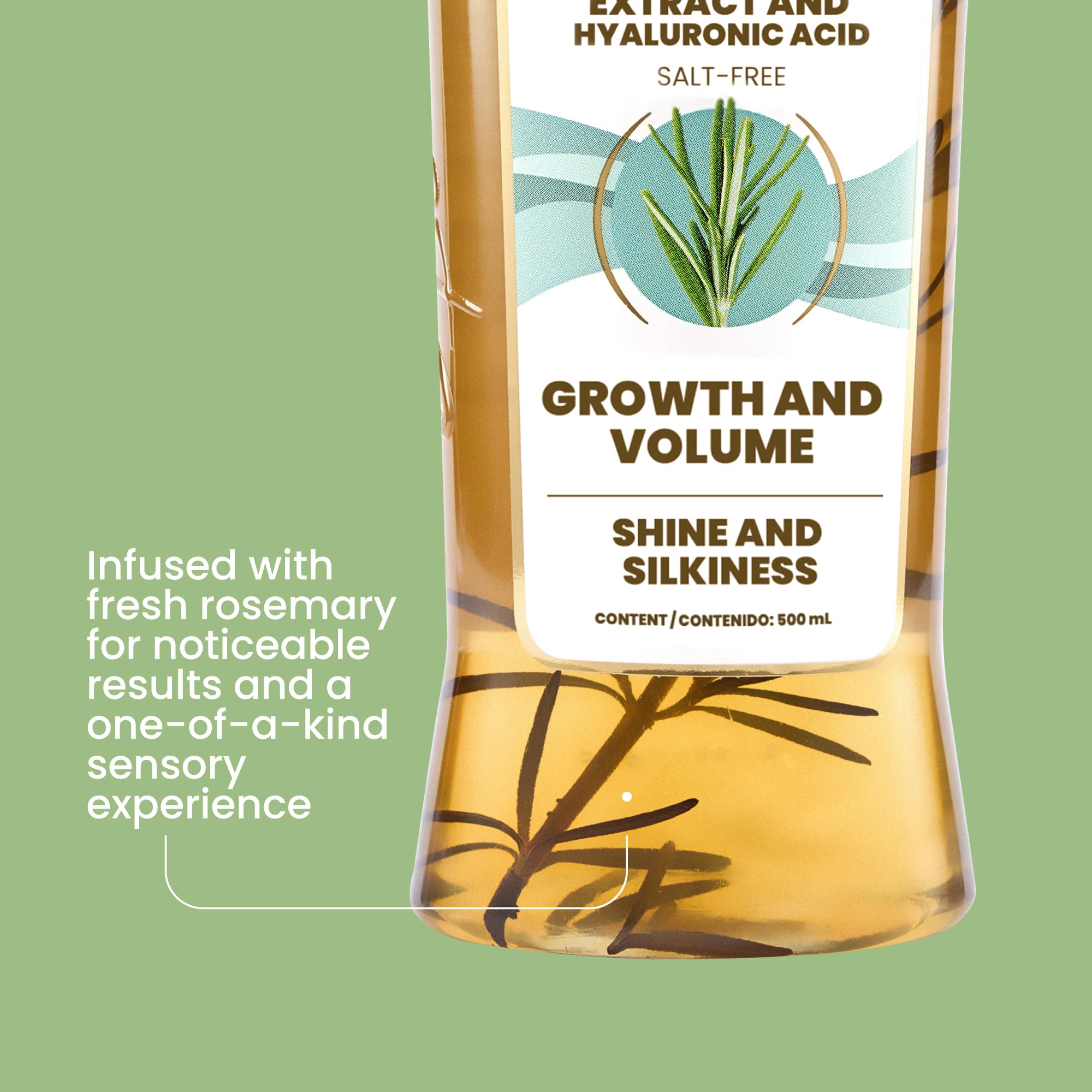 Anyeluz Rosemary Shampoo lather ready to cleanse and refresh scalp.