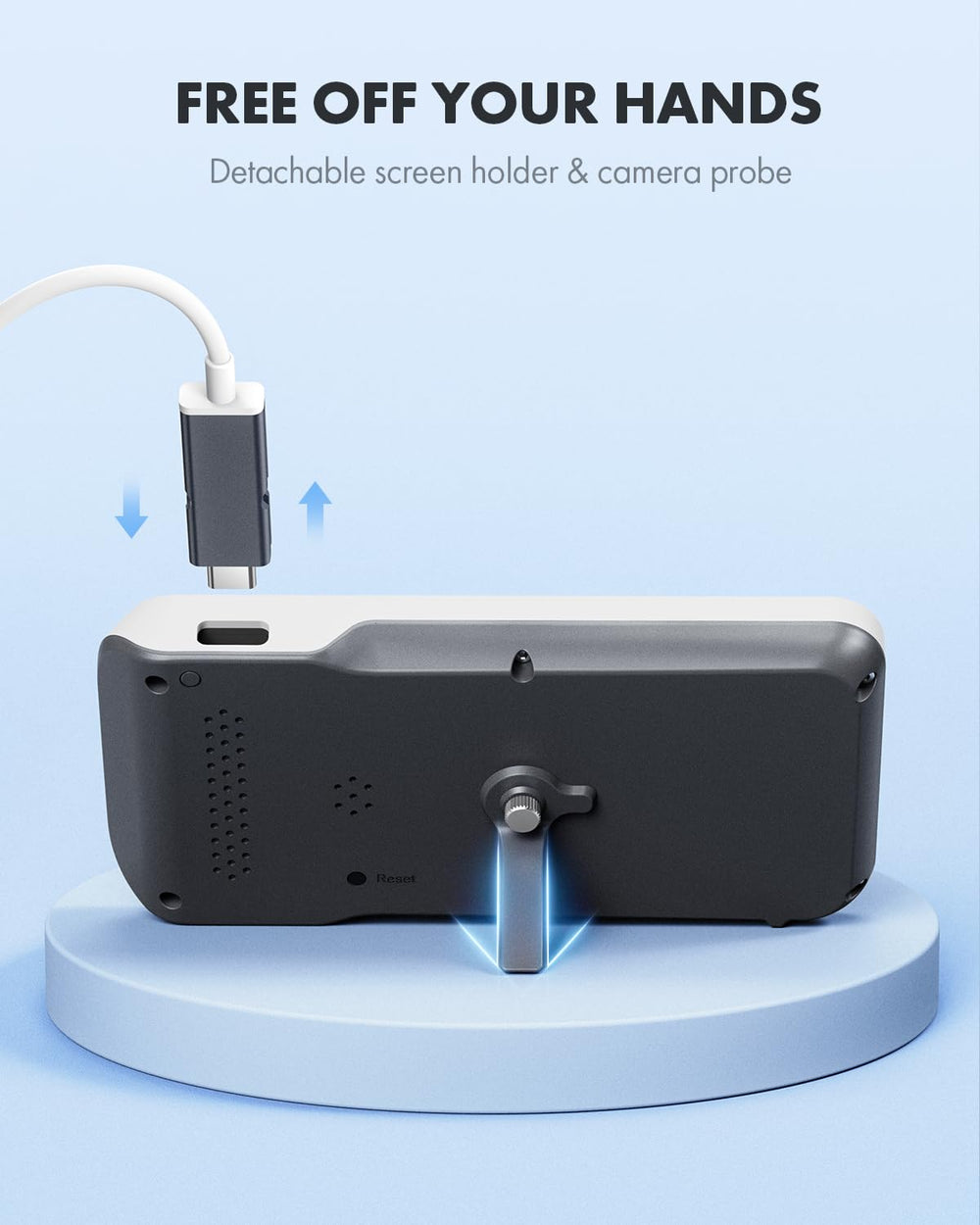 Anykit otoscope packaging content shows all included components.