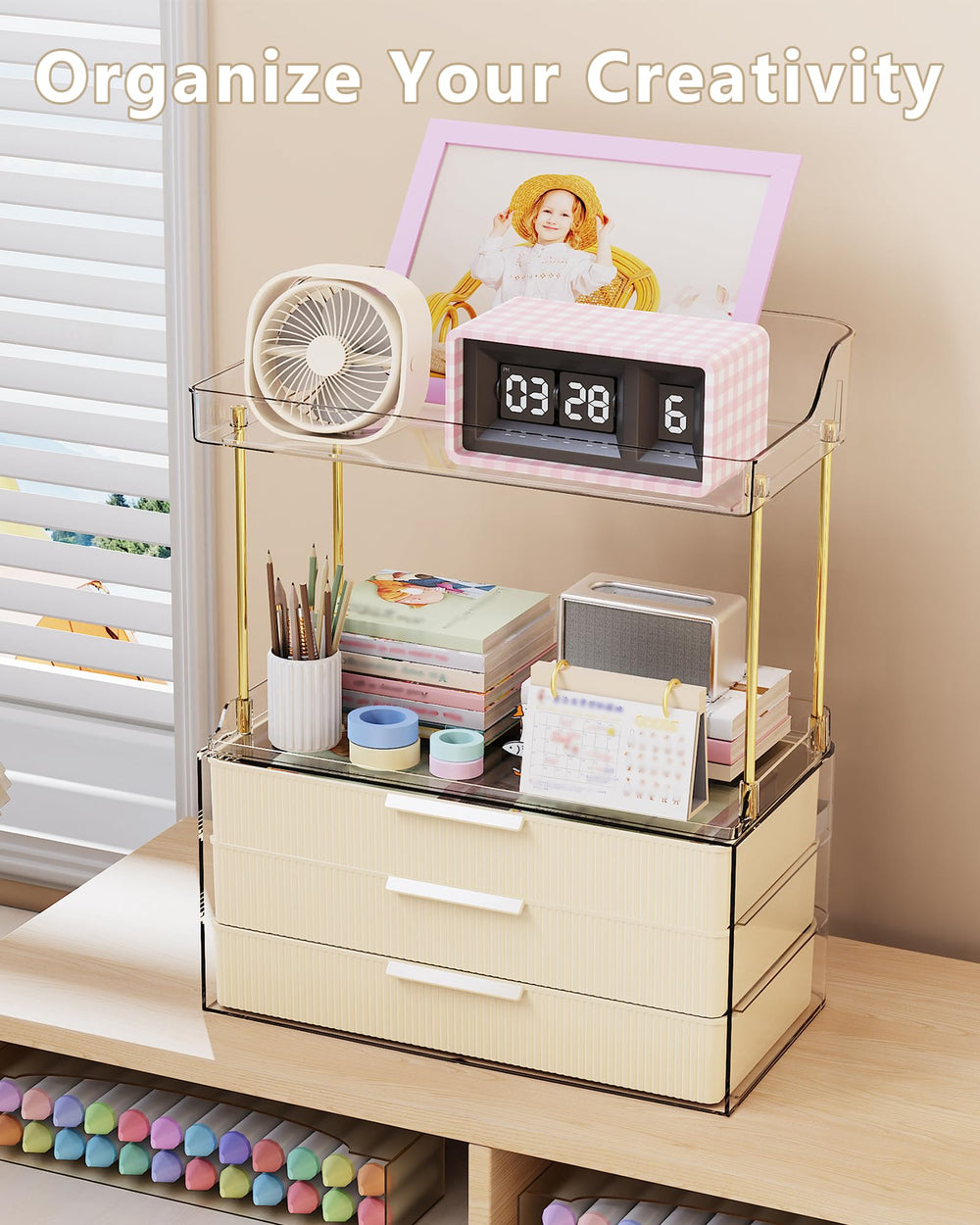 Anylady dust-proof drawers protect skincare and jewelry from dust