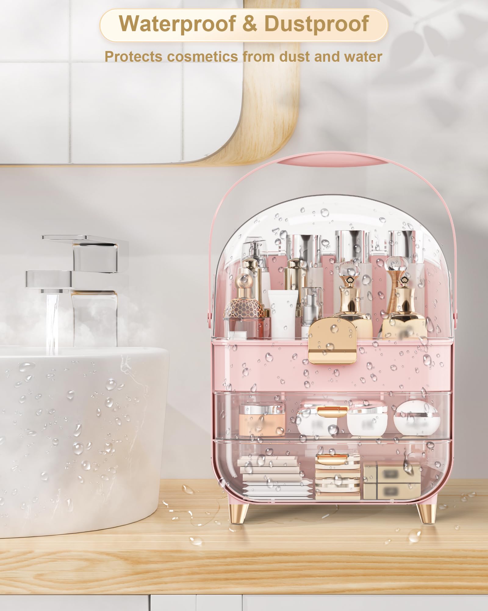 Anylady elegant vanity look complements any room while organizing daily essentials.