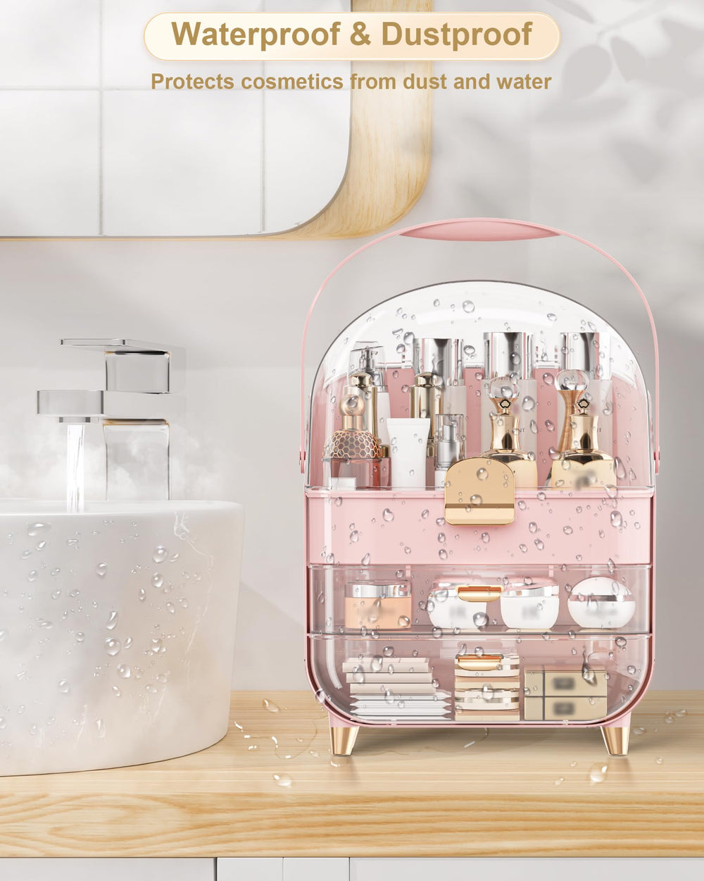 Anylady elegant vanity look complements any room while organizing daily essentials.