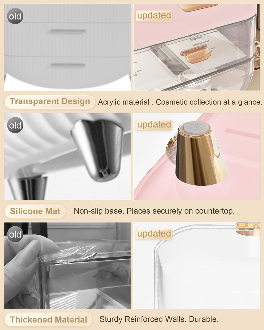 Anylady makeup brushes organizer prevents clutter and keeps tools within reach.