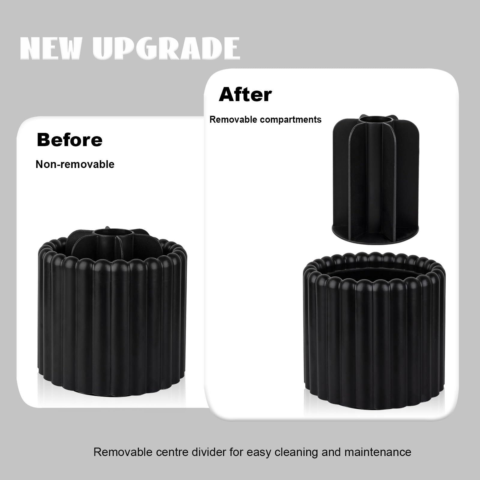 Anyoifax classic vertical-striped design enhances vanity decor while organizing cosmetics.