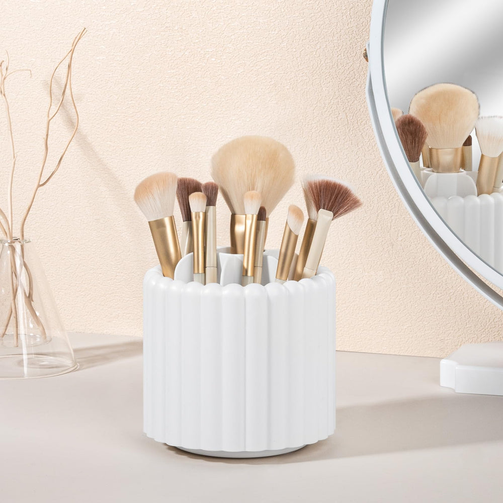 Anyoifax classic white finish adds elegant, versatile vanity décor.