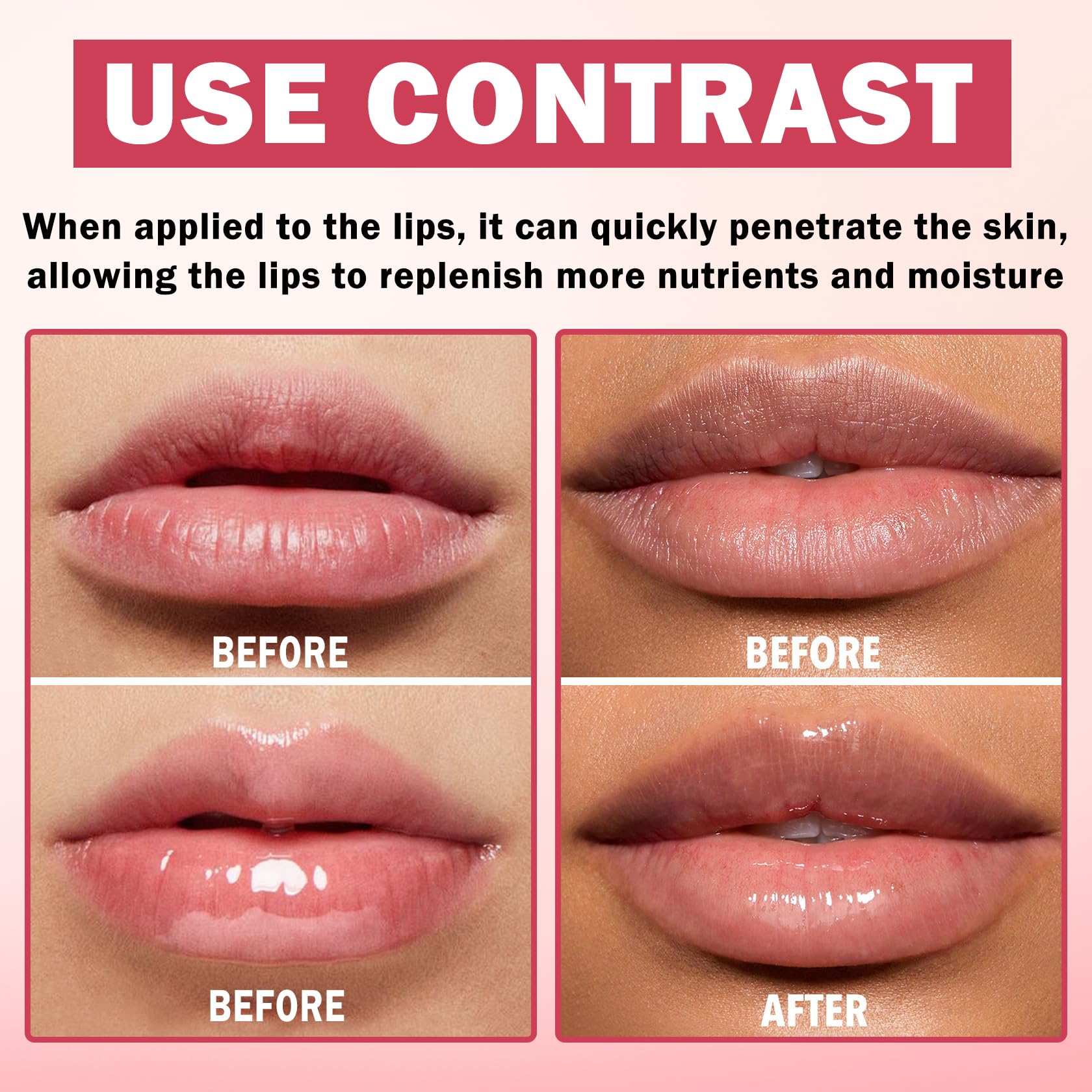 AOAZXBB honey-strawberry-watermelon-apple scent enhances daily lip care.