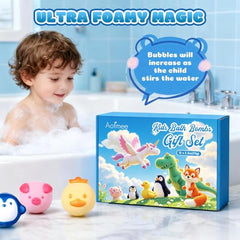 Aofmee bath bombs with five-minute dissolve releasing colors slowly