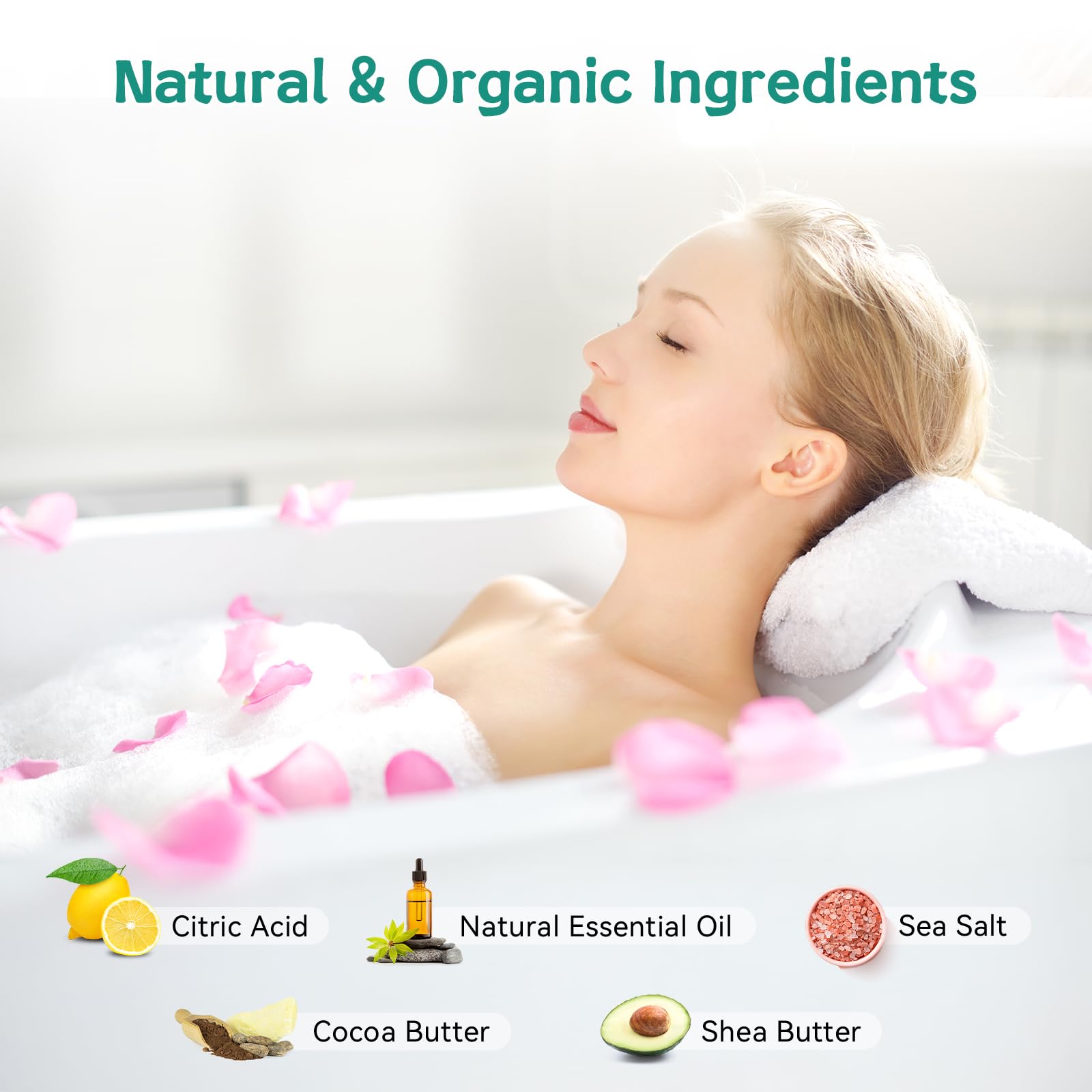 Aofmee freesia eucalyptus mentho bomb releasing refreshing aroma and moisturization