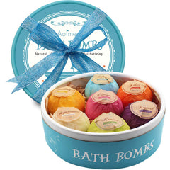 Aofmee bath bombs gift set with seven scents for spa-like gifting