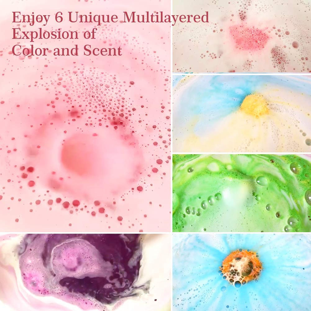 Aofmee bath bombs packaging gift image highlighting a ready-to-gift spa experience.