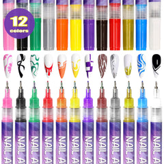 AOKELEON nail art pens collection vibrant colors for bold designs