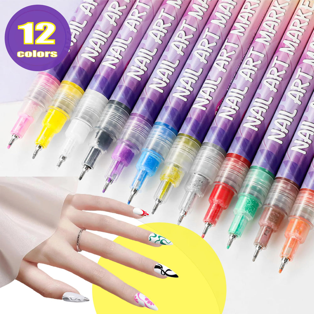 AOKELEON nail art pens resist water and heat for long lasting designs