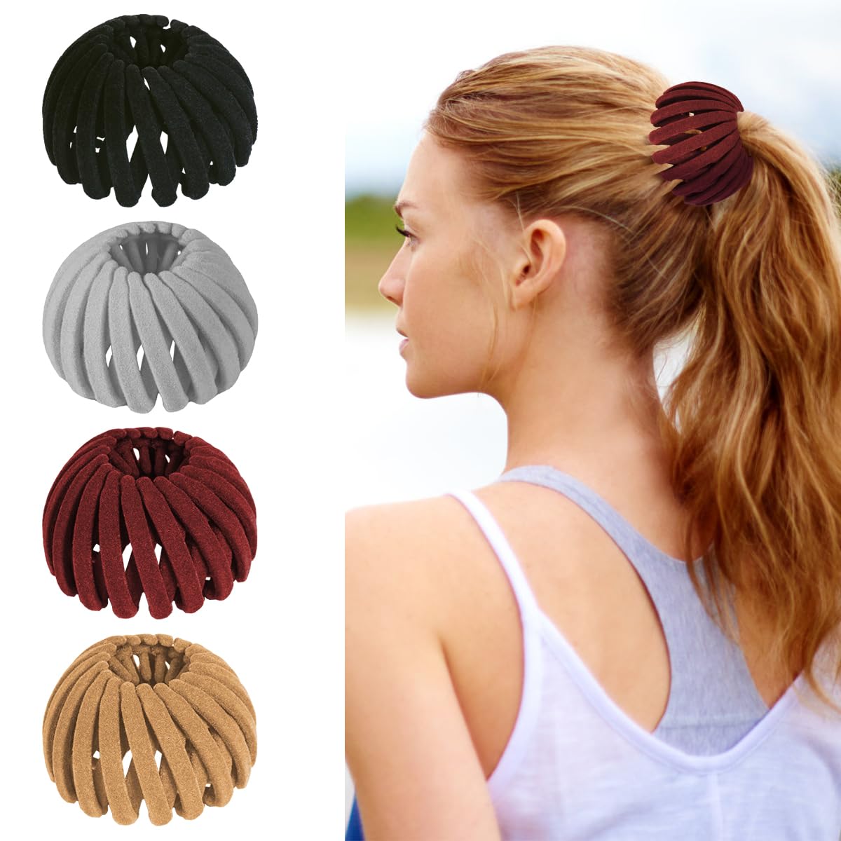 Aokid Bird Nest Magic Hair Clip open view showing expandable design for versatile styling
