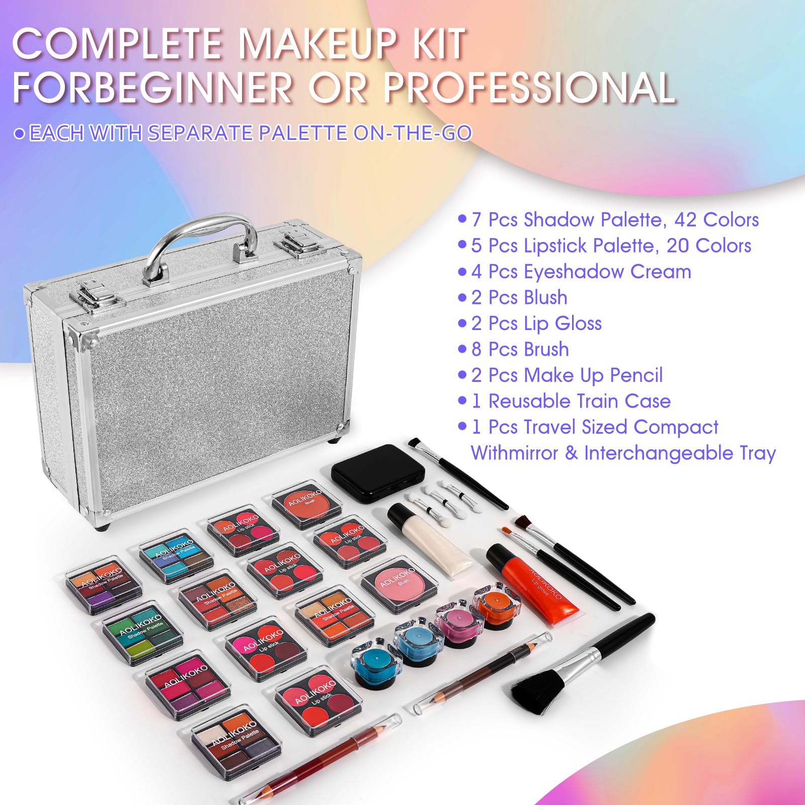 AOLIKOKO eyeshadow cream for smooth, blendable color on lids.