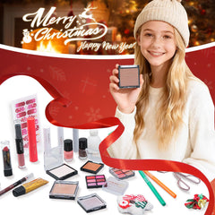 AOLIKOKO makeup advent calendar 2025 inside palette highlights variety for creative holiday looks.