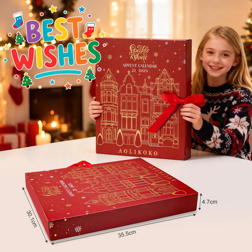 AOLIKOKO makeup advent calendar 2025 lipstick set provides color variety for seasonal outfits.