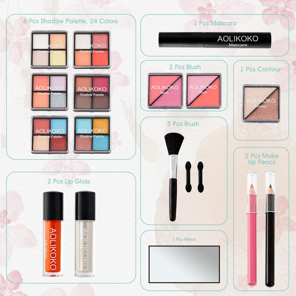 AOLIKOKO makeup kit set B lip gloss adds shine and hydration