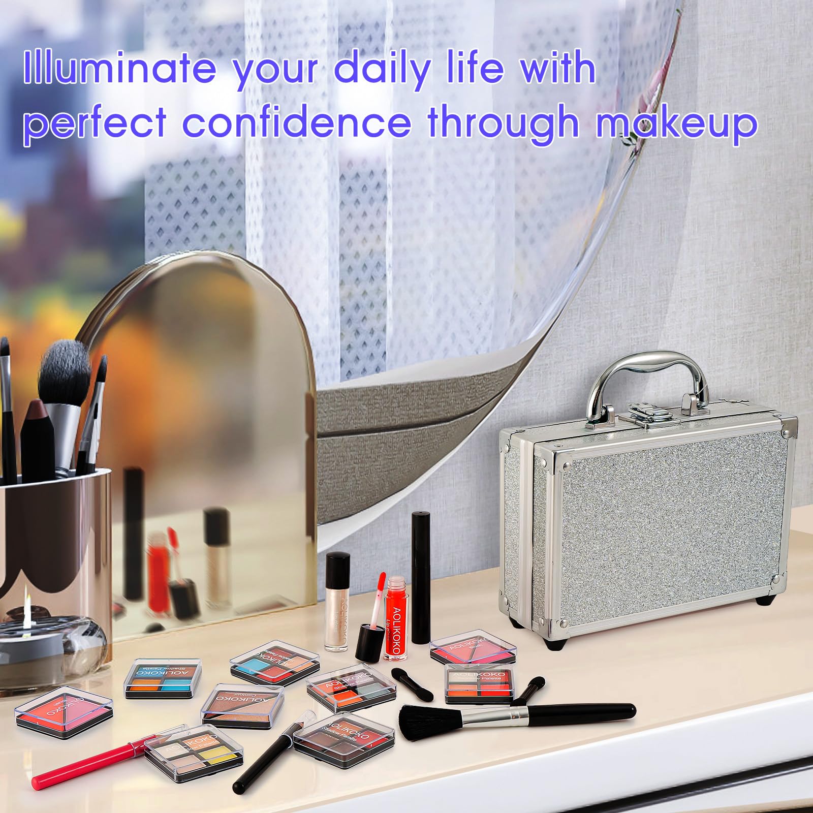 AOLIKOKO makeup pencils provide defined lines for eyes and lips