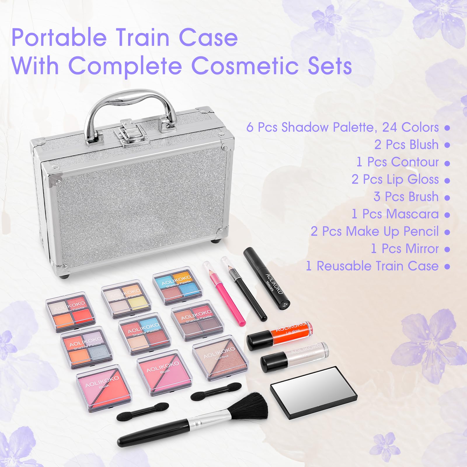 AOLIKOKO shadow palette with 24 colors enables versatile day-to-night looks