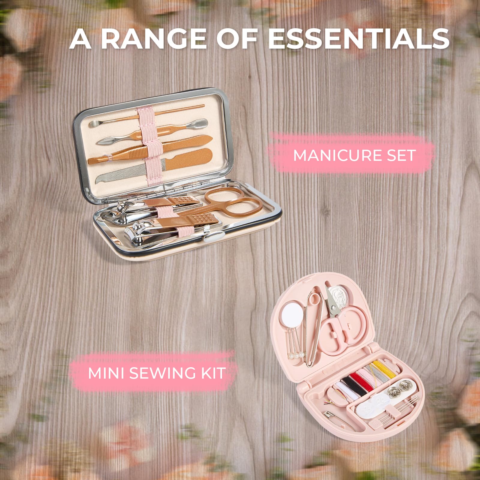 AOLRNALI bridal emergency kit makeup bag organizes cosmetics during ceremony prep.