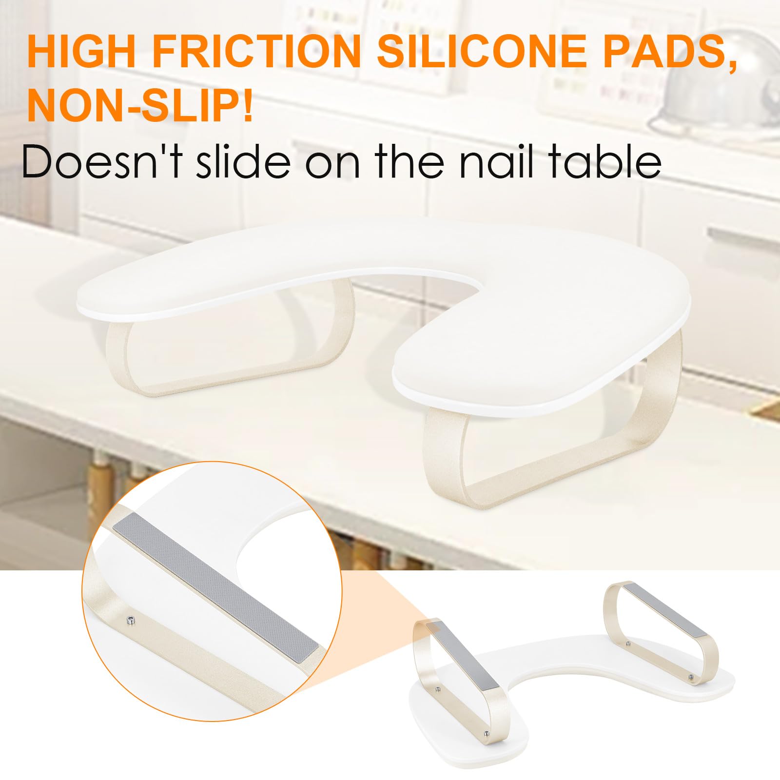 AONOLOVO aluminum holder enhances durability during busy nail appointments.