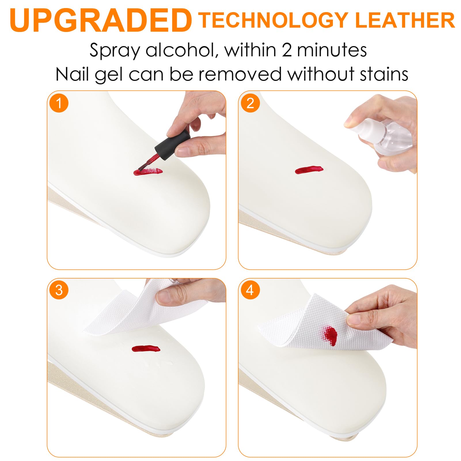 AONOLOVO cleanable technology leather surface is easy to wipe and maintain.