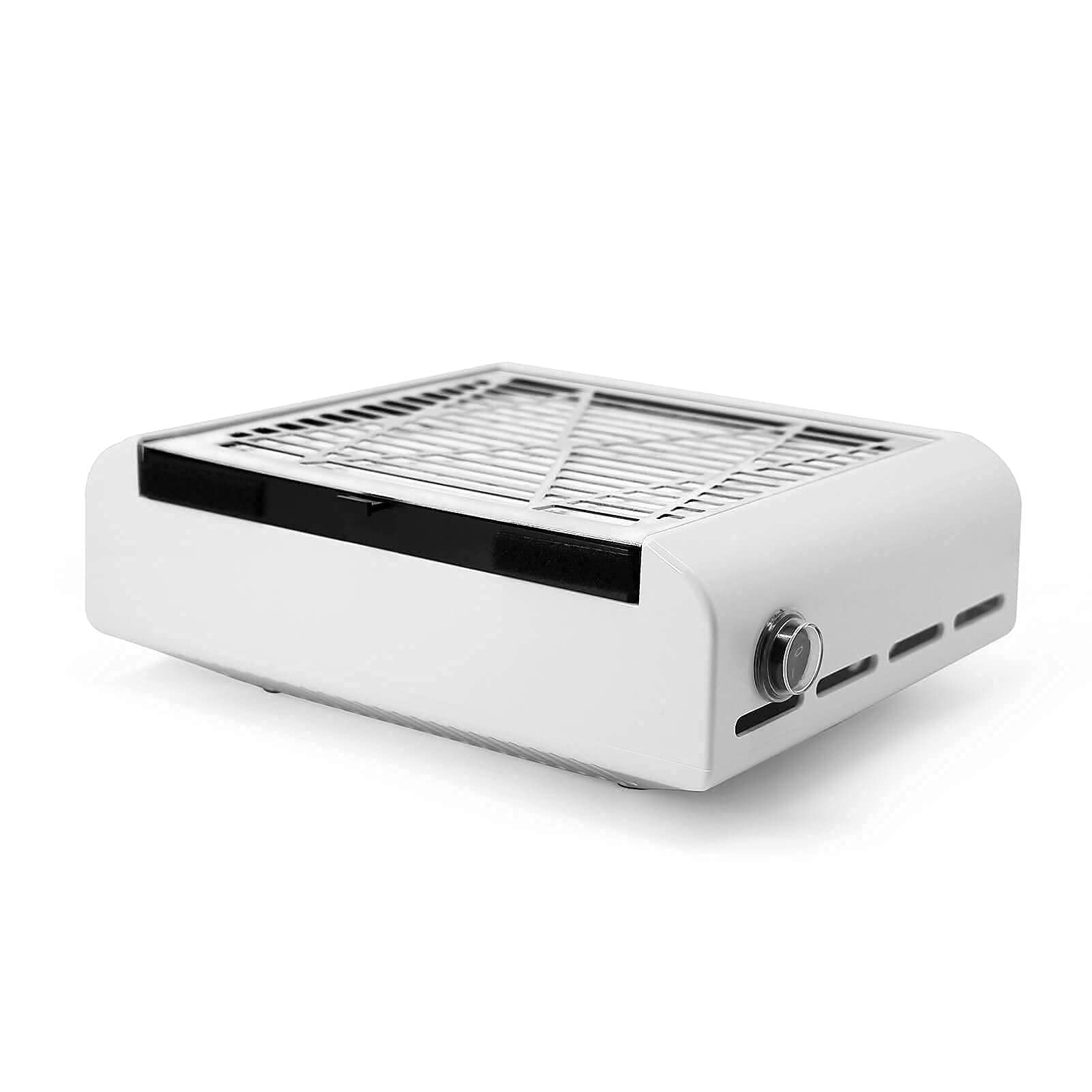 AONOLOVO Nail Dust Collector dust-sealed setup captures nail dust effectively.