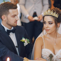 AOPRIE crystal hair accessory wedding sparkle for bridal looks